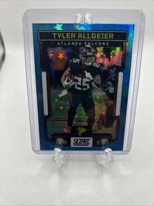 2023 Panini Score Football Tyler Allgeier Falcons Blue Stars Parallel 134/299 - Picture 1 of 2