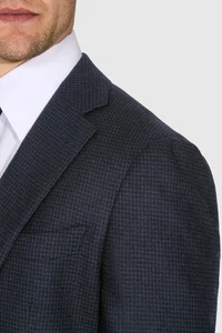 Men Suitsupply Blazer Havana Wool & Cashmere Ethomas Houndstooth EU50 UK/US40 - Picture 1 of 11