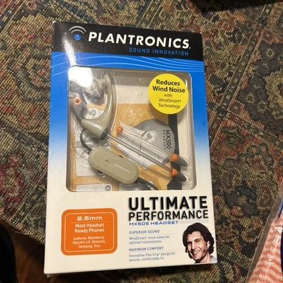 Plantronics MX510 headset NEW in BOX Work Ear Phone Office WindSmart Nokia N3 - Image 1 of 4