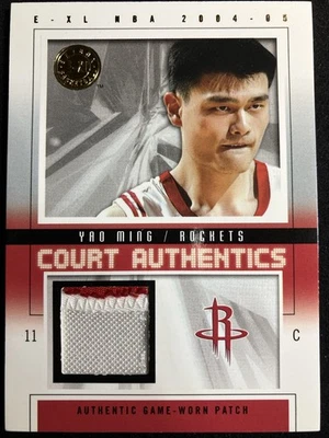 Parche de camiseta Yao Ming 2004 Skybox E-XL Court Authentics 42/50 juego usado Foto 1 de 3