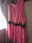 Plus Size 32. Lovedrobe Coral Sleeveless Lined Knee Length Dress 