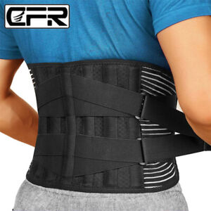 Lumbar Support Lower Waist Back Belt Brace Adjustable Spine Pain Relief Unisex