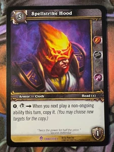 Capucha World of Warcraft TCG Promo Crafted 7 Spellstrike - Imagen 1 de 2