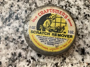 VOLLE VINTAGE alte Handwerkermarke Kratzerentferner SELTEN 1OZ Dose - Bild 1 von 3