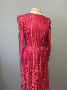 Vintage Pink Lace Dress Posh Jay Anderson - Picture 1 of 7
