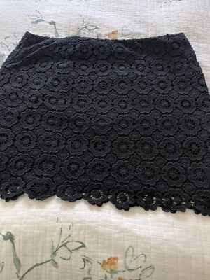 女式黑色孔眼裙内衬 12 码 — 第 1/4 张图片