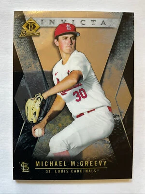 2021 Bowman Chrome Invicta MICHAEL MCGREEVY Rookie RC St. Louis CARDINALS #BI-24 - Image 1 of 2