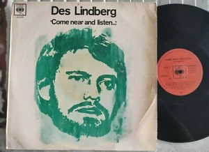 Des Lindberg - Come Near and Listen Orig Rare 1966 Afrique du Sud Folk LP EX - Photo 1/2