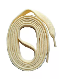 SNORS SCHUHSCHNÜRSENKEL flache Schnürsenkel CREME 60-240 cm, 6-12 mm Ersatzstiefeletten - Bild 1 von 4