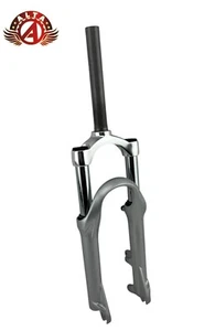 ALTA 20" Bicycle Suspension 1-1/8 Inch Threadless ALLOY DISK V-Brake Fork CHROME - Picture 1 of 4