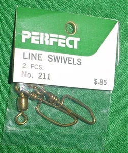 PERFECT LINE SWIVELS, LARGE, NO 211, U/C MODEL AIRPLANES,LATE GREEN PACKAGE, NIP - Picture 1 of 2