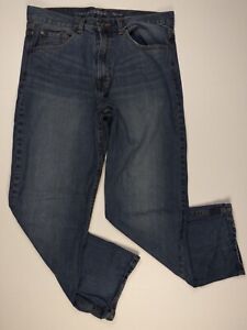 Falls Creek Men’s Jeans Relaxed Fit Medium Wash Size 34 x 30