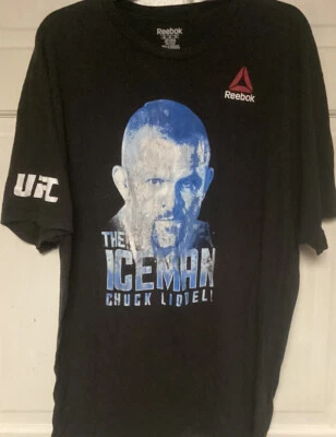 VTG Reebok UFC Chuck 'THE ICEMAN' Liddell T-Shirt, Men 2XL, MMA - Image 1 of 4