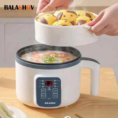 Electric Cooker Multifunctional Non-Stick Pan Hot Pot Mini Rice Cooker Steamer - Image 1 of 4