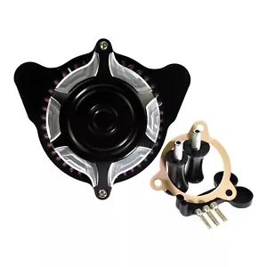 Chrome Air Cleaner Intake Filter Fit For Harley Touring 00-07 Dyna Softail 00-15 - Picture 1 of 3