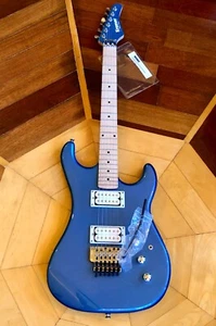 NEW - Kramer Pacer CLASSIC ALINCO HH ALDER Electric Guitar Radio Blue Metallic - Picture 1 of 20