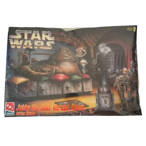 AMT-Ertl Star Wars Jabba The Hutt Sala del Trono Action Scene Model Kit 1995 Sigillato - Foto 1 di 5