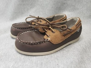 OshKosh B'Gosh Niños Talla 11 Marrón Sin Cordones Mocasín Barco Zapato Juvenil - Imagen 1 de 7