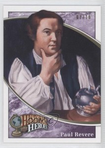 2009 Upper Deck Football Heroes Historical Heroes Purple /10 Paul Revere #346