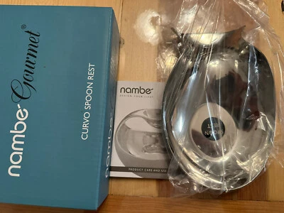 Restablecimiento de cuchara Nambe Curvo Foto 1 de 3