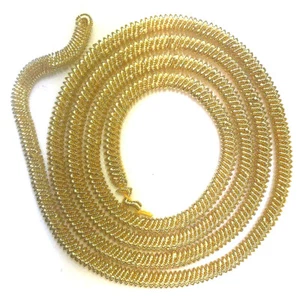 Gold Bullion Spiral Gilt Furnishing Fringe Rope Military, Uniform, Costume - Bild 1 von 1