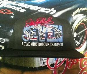 Dale Earnhardt Vintage Black 7 Time Champion Hat - Bild 1 von 2