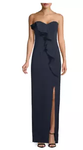 NUEVO JAY GODFREY Varys Vestido Sin Tirantes Columna en Azul Marino Talla 2 - Imagen 1 de 3