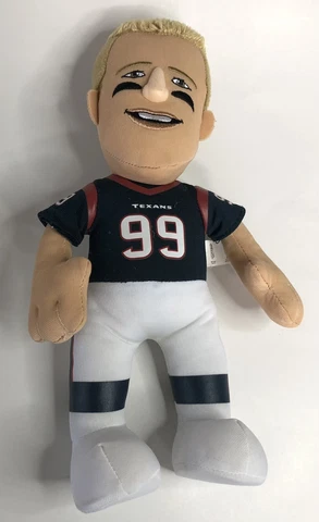 NFL JJ WATT 10” Plush Toy Doll Houston Texans Blue Jersey # 99 Cover