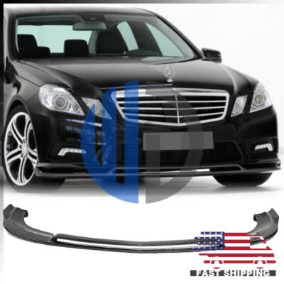 Labio delantero de fibra de carbono estilo B AMG para Mercedes-Benz W212 2010 2011 2012 2013 Foto 1 de 4