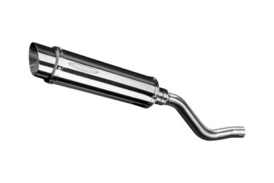 Escape antideslizante redondo de acero inoxidable Delkevic 14" - Kawasaki KLR650 KLR650E 2008-2024 Foto 1 de 3