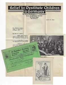 1924 Sociedad de San Bonifacio Efímeros Huérfanos Niños Destituidos Alemania Católica - Imagen 1 de 6