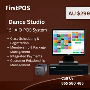 All-in-One POS System for Dance Studios – Touchscreen, Booking Software - Picture 1 of 8