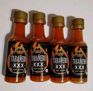 Tabanero Hot Sauce 1.7 FL Oz XXX, Extra Hot, Black Cherry - Lot of 4 - Picture 1 of 1