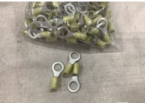 RC734, Ring Tongue Terminal 10-12AWG Copper Yellow 35.05mm Electro Tin Bulk 100 - Picture 1 of 2