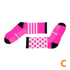 Pro Mens Womens Cycling Socks Riding Sport Ankle Socks Bicycle Bike Socks Pink