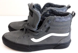 Vans Gray Suede Youth High Top Sneakers 721356 Size 7.5 - Picture 1 of 15