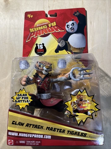 Kung Fu Panda Master Tigress Claw Attack Action Figure Mattel 2007 Dreamworks Cover