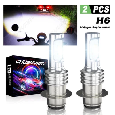 For Honda Foreman 400 450 1997 1998-2004 LED Headlight Kit H6M 6000K White Bulbs - Image 1 of 4