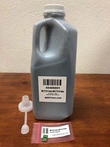 (500g) " DEDICATED " 45488801 Toner Refill for OKI B721dn, B731dn + Reset Chip - Picture 1 of 4