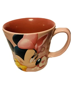 Taza rosa 3D Minnie Mouse Disney Store con corazones brillantes 14 OZ - Imagen 1 de 12