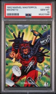 1992 Marvel Masterpieces #49 Magneto PSA 10 GEM MINT - Freshly Graded! - Picture 1 of 2