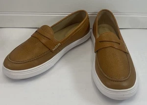 Patina von Portland Leather Co. Handgefertigte Leder Boardwalk Penny Loafer Größe 7,5 - Bild 1 von 15