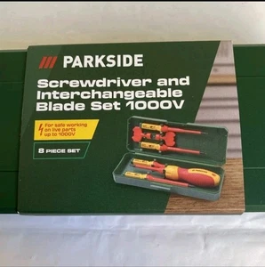 Parkside Schraubendreher und Wechselklinge Set 1000V Brandneu Schneller Versand - Bild 1 von 9