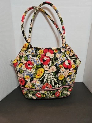 Bolso de Mano VERA BRADLEY Poppy Fields 12x15x7 con Cremallera Patrón Retirado Foto 1 de 4