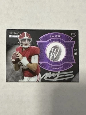 2021 Wild Card Alumination Mac Jones Thumbagraph Auto RC #/30 🔥49ers🔥 - Image 1 of 4