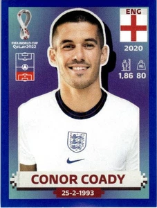 2022 Panini FIFA World Cup BLUE Parallel Sticker Conor Coady England #ENG6 - Picture 1 of 2