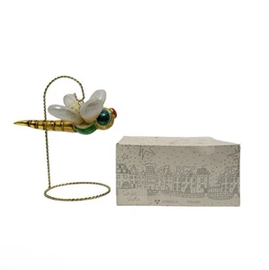 Vintage Kurt Adler Polonaise Komozja Blown Glass Dragonfly Ornament w/Box (C-3). - Picture 1 of 8