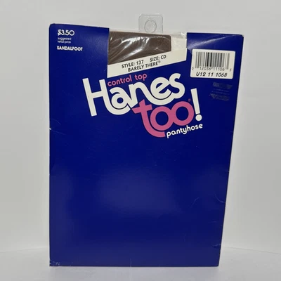 De Colección Hanes Too Control Top Pantimedias Sandalia Estilo Apenas Hay 137 Talla CD Foto 1 de 3