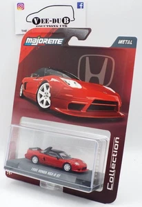 Collezione Majorette 1995 Honda NSX-R GT Rosso NUOVO 2025 1/64 Vetrina Pneumatici Gomma - Foto 1 di 5