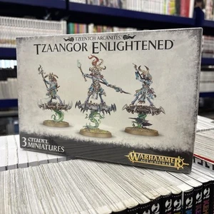 WARHAMMER Games Workshop Age of Sigmar Tzaangor Enlightened 3 Miniatures - Foto 1 di 2